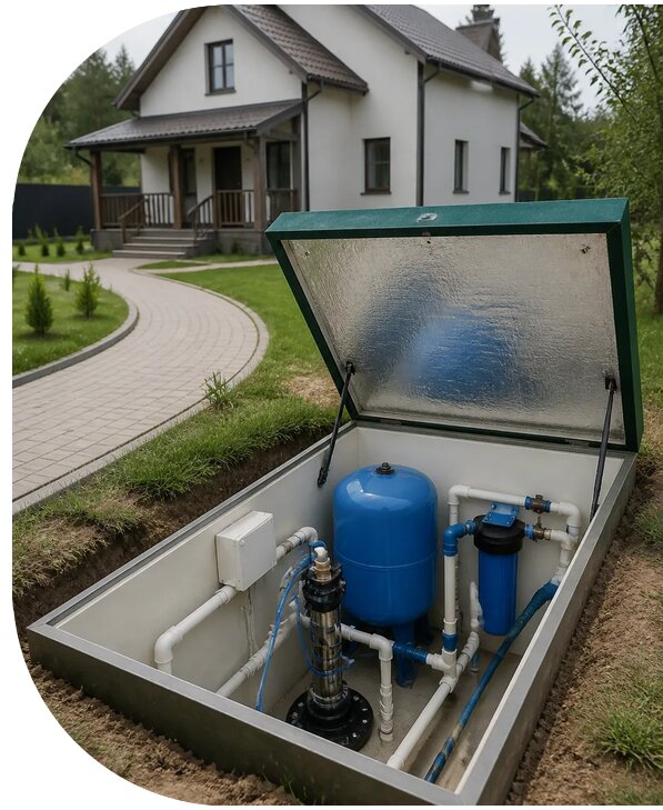 Автономное водоснабжение дома в Кыштыме от 155790 р. | АПаруса-Кшт